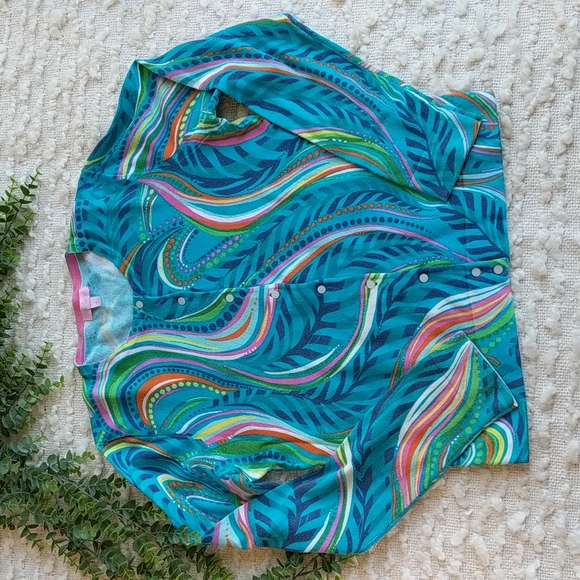 Lilly Pulitzer Sweaters - Lilly Pulitzer Paley Sea Me Multi Button Up Cardigan Sweater Ladies Large